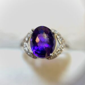 Pt900 アメジスト リング